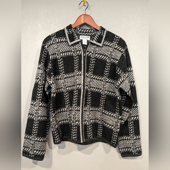 Women's PENDLETON zip up sweater size large - Picture 1 of 4